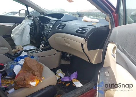 2013 Honda Civic Ex z USA, uszkodzony, nr VIN 2HGFB2F8XDH559040